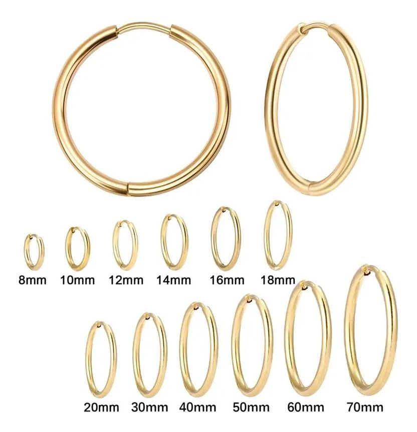 Aros Punk Black 10mm Hombre Mujer-3