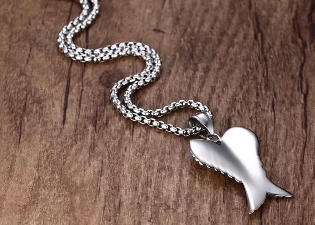 Collar Alas Angel Royal Madriz Acero Inoxidable Silver 60cm-3