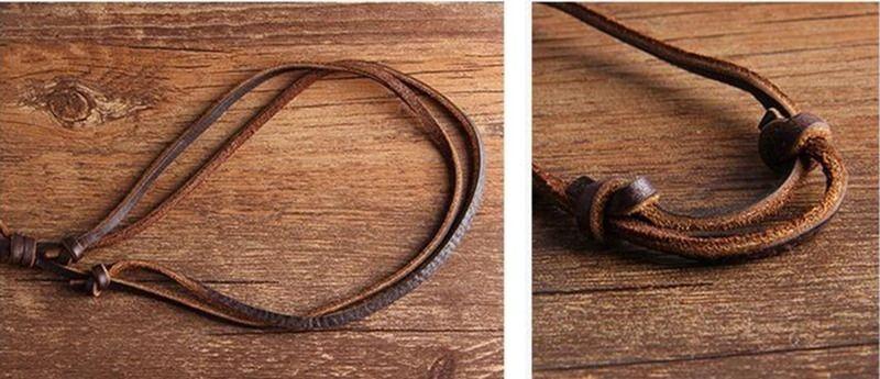 Collar De Cuero Triangulo Hombre Mujer Moda 2019 Il-3