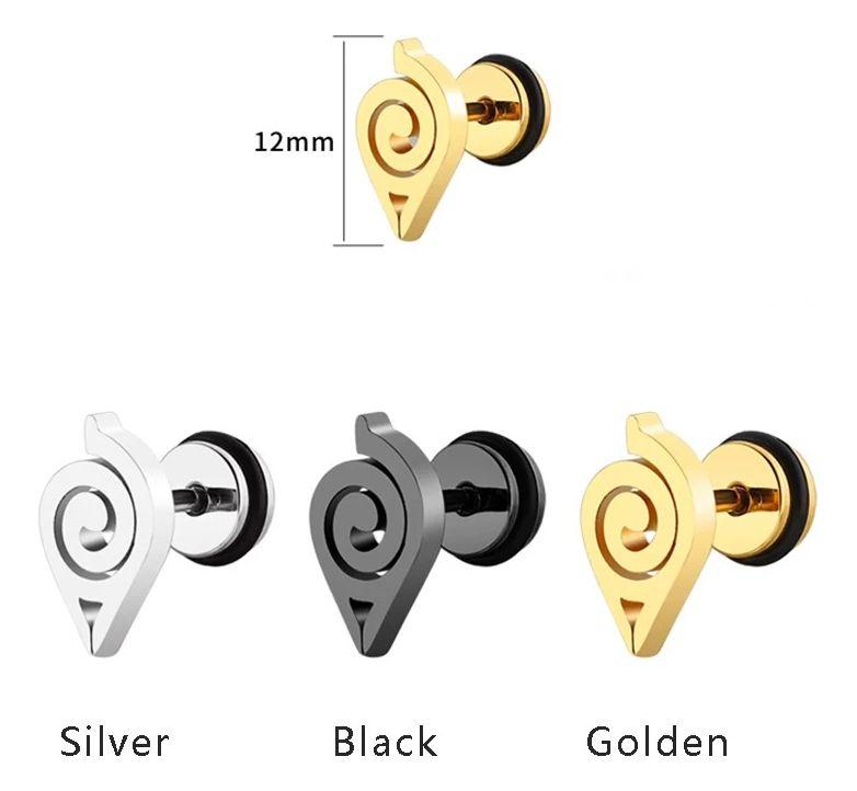 Aros Naruto Aldea De La Hoja Hombre Mujer-2