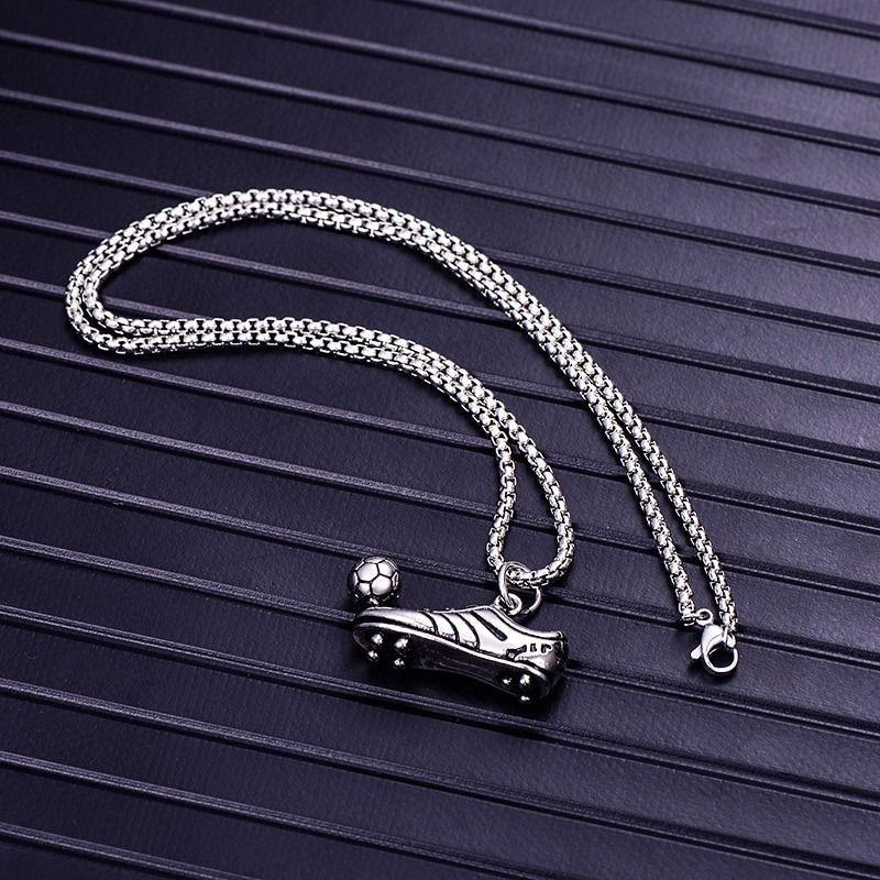 Collar De Futbol Balon Y Bota Hombre Moda Masculina 2020-5