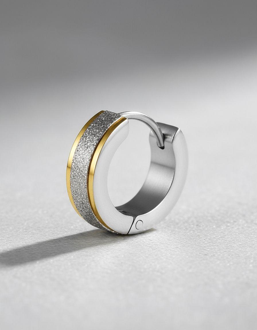 Aros Punk Hombre Mujer Gold Silver Manba Earing Moda 2022-4