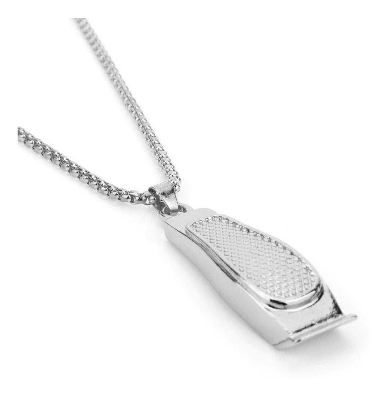 Collar Maquina De Afeitar Barbero Titanio Space Hombre Mujer-0