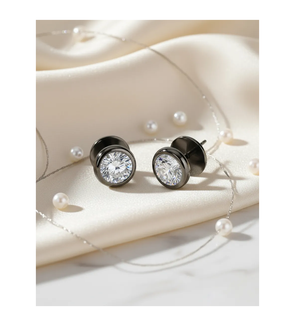 Aros Punk Rock Black Space Acero Quirurgico Hombre Mujer-3