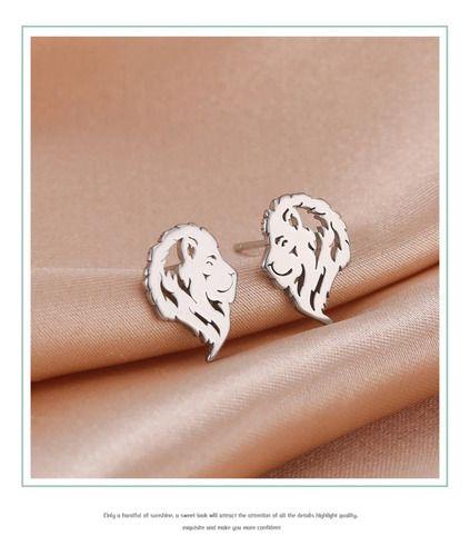 Aros Punk Leon Silver Gold  Ring Hombre Mujer Moda 2025-3
