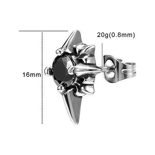 Aros Punk Estrella Circone Black Hombre Mujer Earing 2022 M1-2