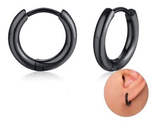 Aros Punk Hombre Mujer Black Manba Earing 2021 Xx-0