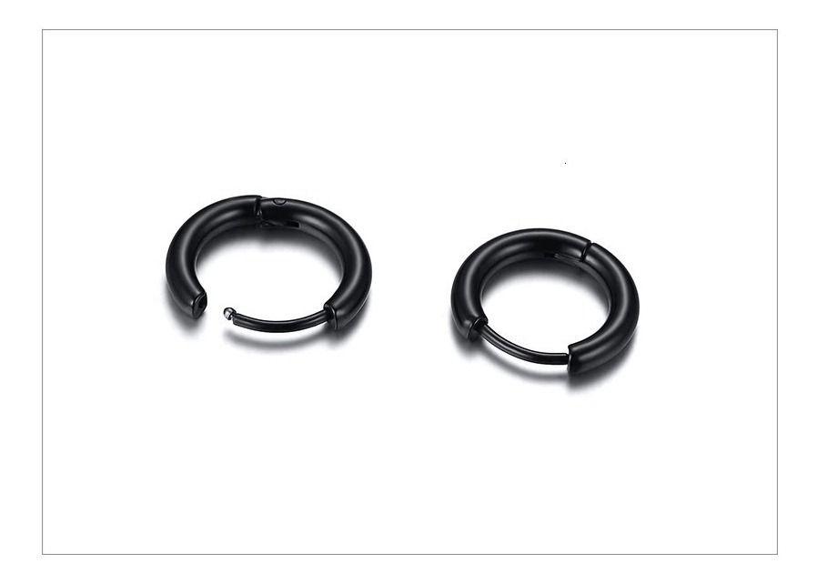 Aros Punk Hombre Mujer Black Manba Earing 2021 Xx-4