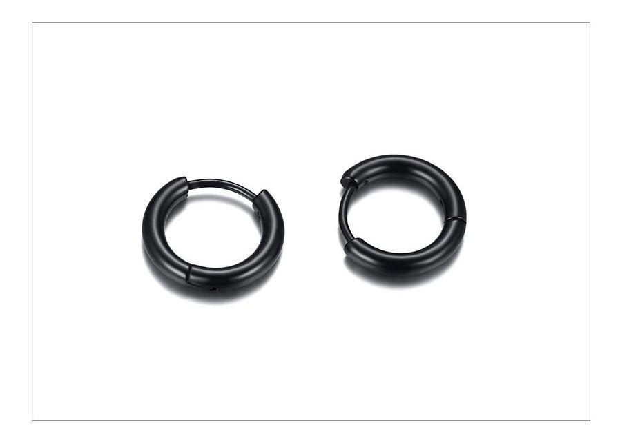 Aros Punk Hombre Mujer Black Manba Earing 2021 Xx-5