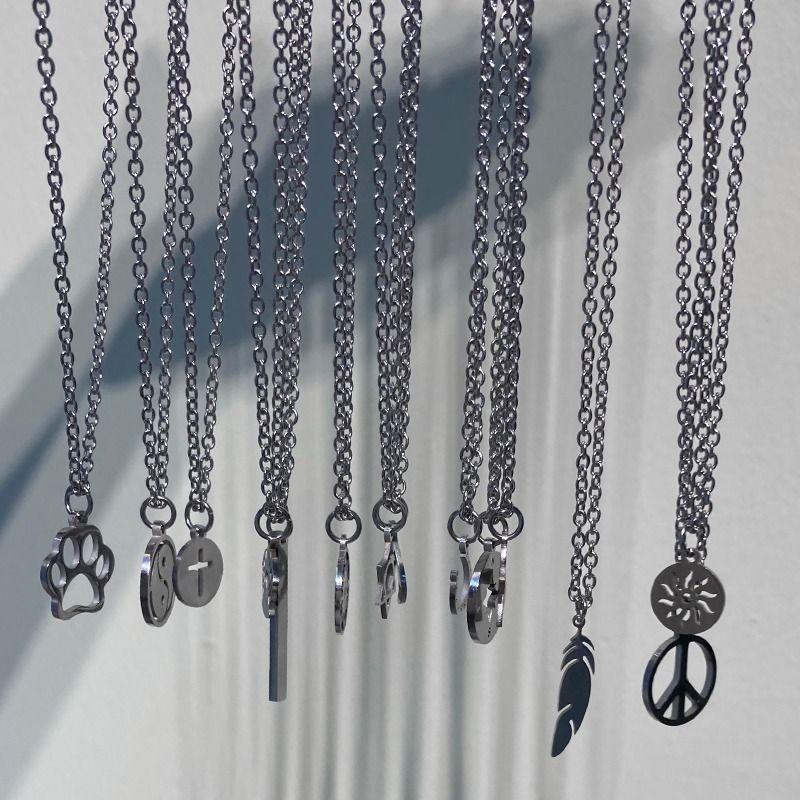 Collar Brújula Silver Space Hombre Mujer Moda M-2
