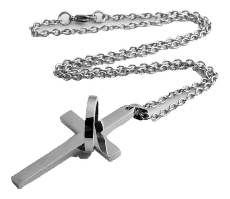 Collar Cruz Silver Space Hombre Mujer Moda Masculina 2020 X-0