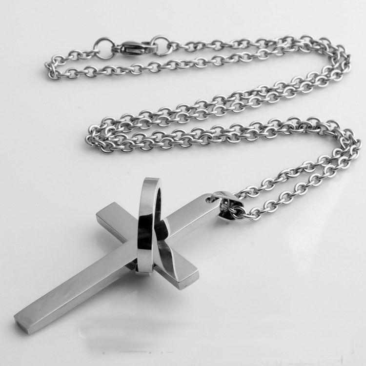 Collar Cruz Silver Space Hombre Mujer Moda Masculina 2020 X-2