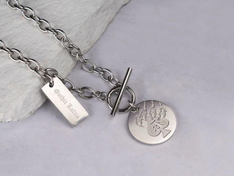 Collar De Tigre As De Picas Acero Quirurguico Hombre-4