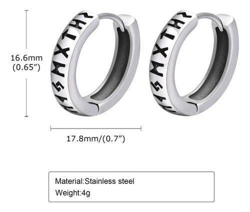 Aros Vikingos Punk Runas Vikingas Hombre Mujer Moda Style-1