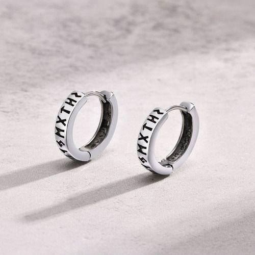 Aros Vikingos Punk Runas Vikingas Hombre Mujer Moda Style-3