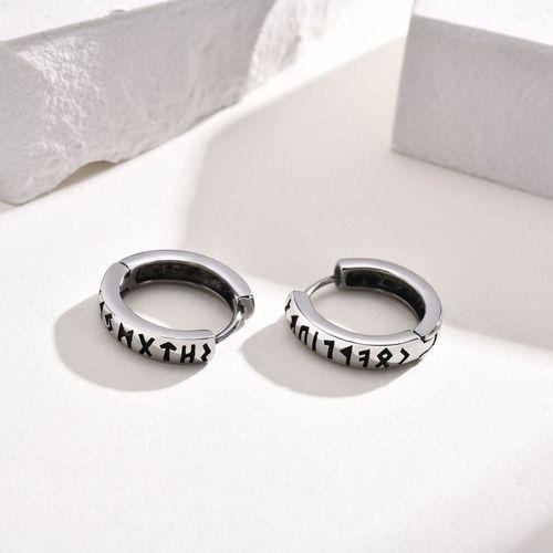 Aros Vikingos Punk Runas Vikingas Hombre Mujer Moda Style-5