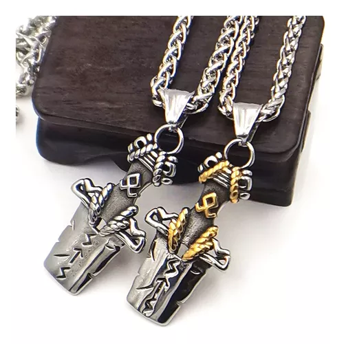Collar Espada Broken Silver Space Hombre Mujer-1