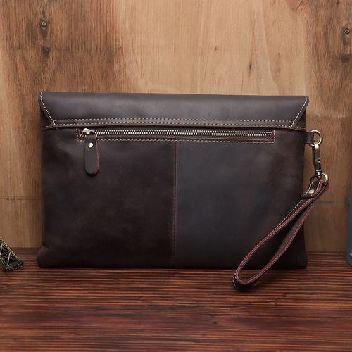 Bolso De Mano Mini Maletin Cuero Genuino Para Hombre Mujer-2