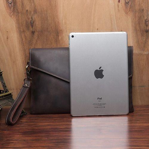 Bolso De Mano Mini Maletin Cuero Genuino Para Hombre Mujer-3