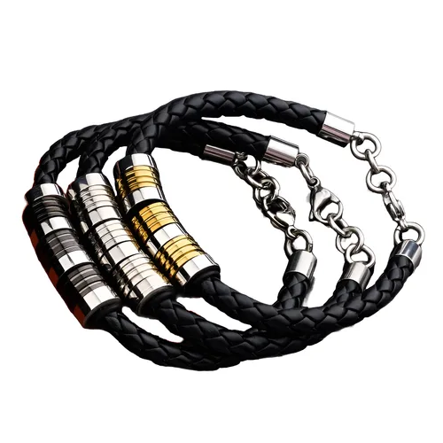 Pulsera De Cuero Hombre Caballeros Moda 2021 4-2
