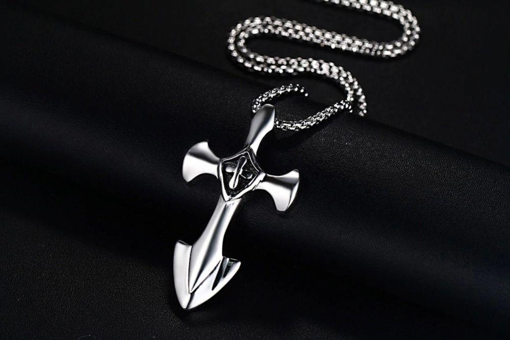 Collar De Cruz Medieval Hombre Caballeros Moda 2020 I-5