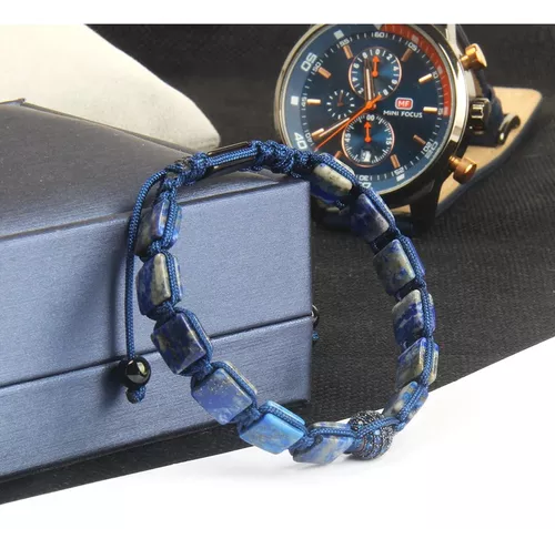 Pulsera Piedra Lapislazuli Hombre Moda Royal Madriz-3