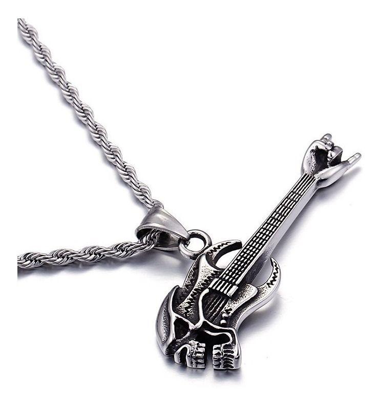 Collar Acero Guitarra Rock Royal Madriz 60 Cm-0