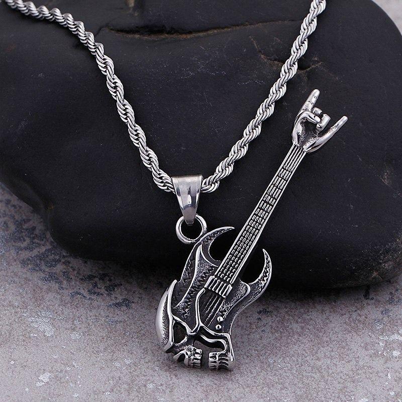 Collar Acero Guitarra Rock Royal Madriz 60 Cm-1