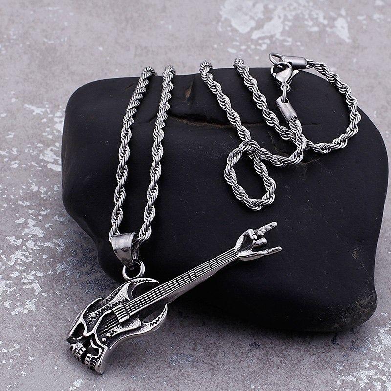 Collar Acero Guitarra Rock Royal Madriz 60 Cm-3