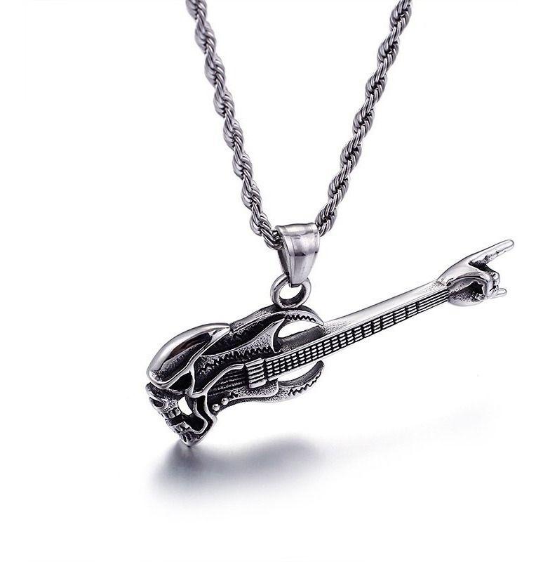Collar Acero Guitarra Rock Royal Madriz 60 Cm-7