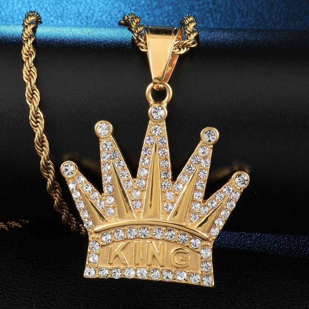 Collar Corona King Hombres Caballero Moda 2021-4
