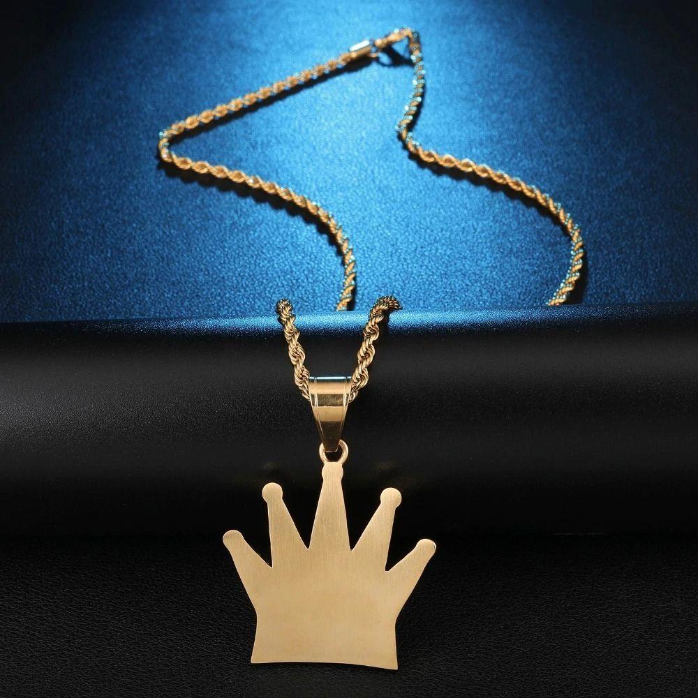 Collar Corona King Hombres Caballero Moda 2021-5
