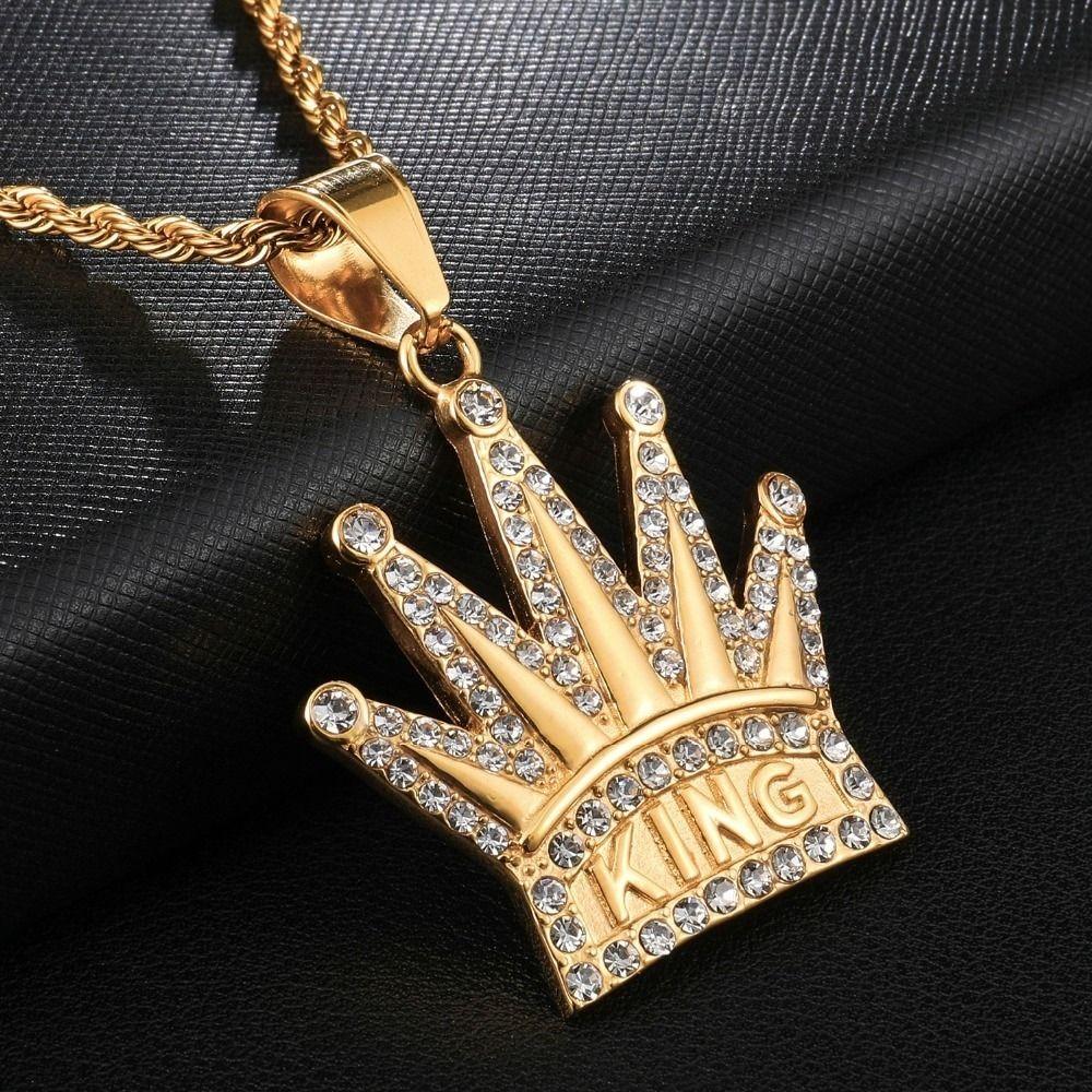 Collar Corona King Hombres Caballero Moda 2021-6