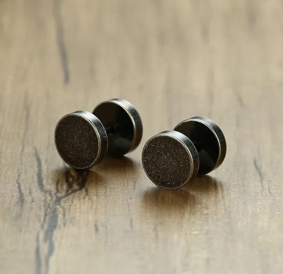 Aros Punk Silver Metal Hombre Mujer Moda 2019-2