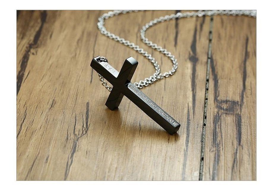 Collar Cruz Black Space Hombre Mujer Moda Masculina-2