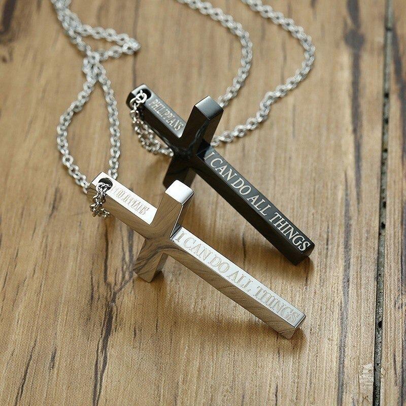 Collar Cruz Black Space Hombre Mujer Moda Masculina-3