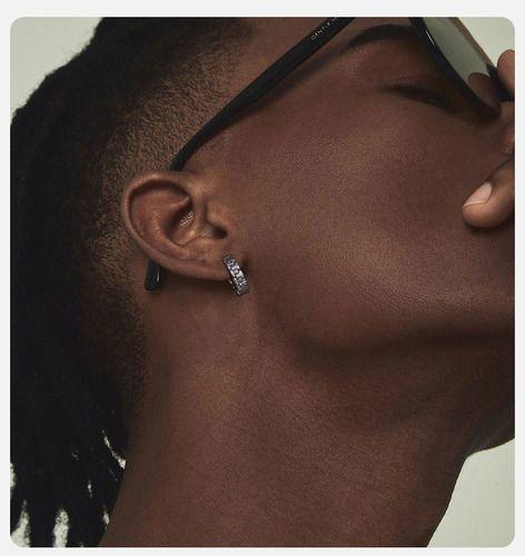 Aros Punk Hombre Mujer Vikingo Grabado Earing Moda-0