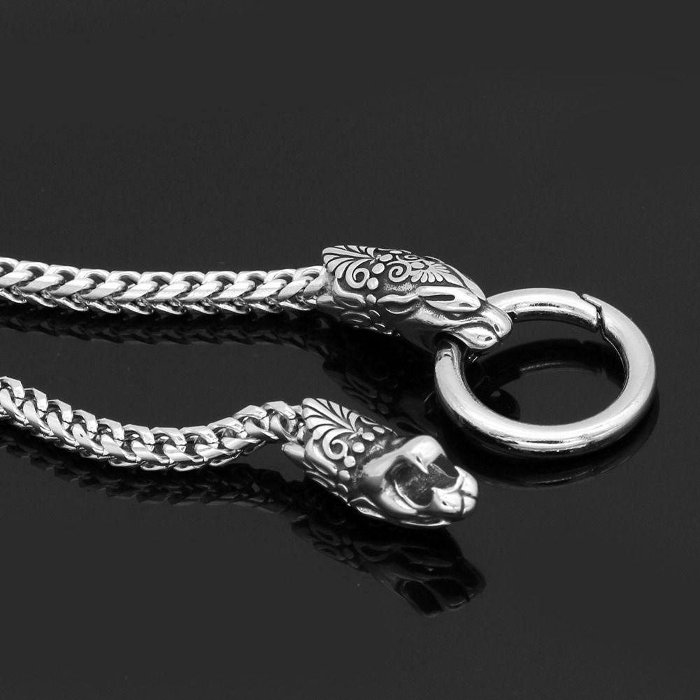 Collar Hombre Acero Martillo Vikingo Royal Madriz.-2