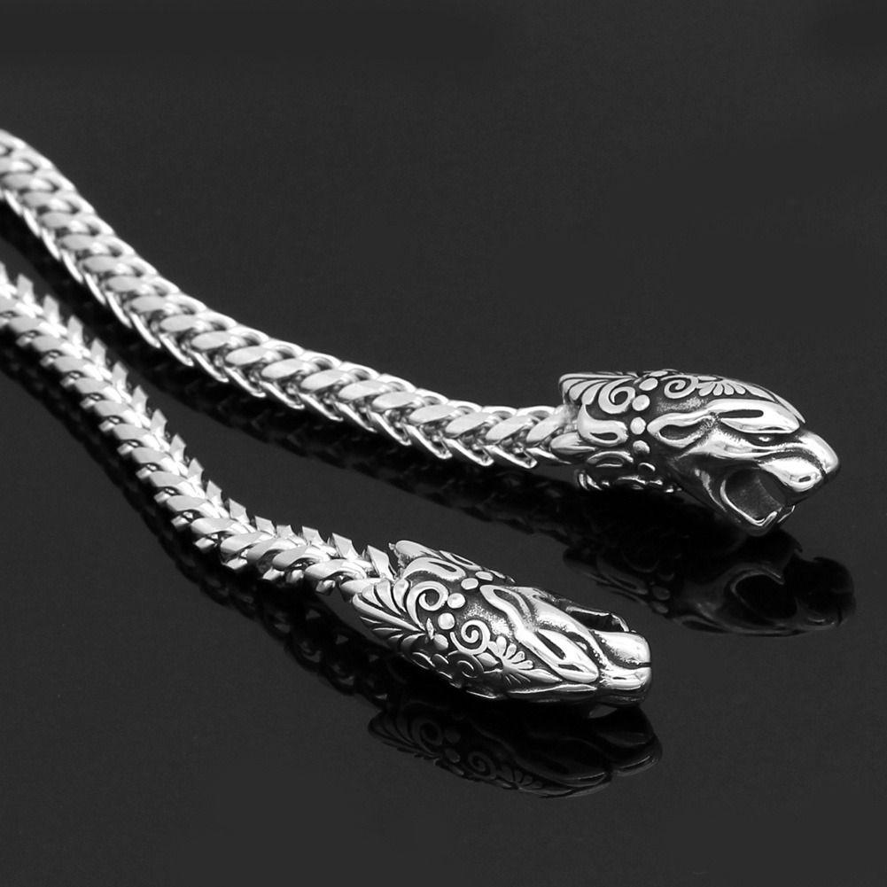 Collar Hombre Acero Martillo Vikingo Royal Madriz.-3