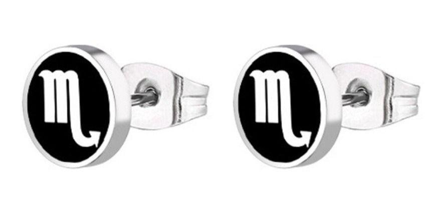 Aros Punk Silver Ring Signo Escorpion Hombre Mujer Moda 2019-0