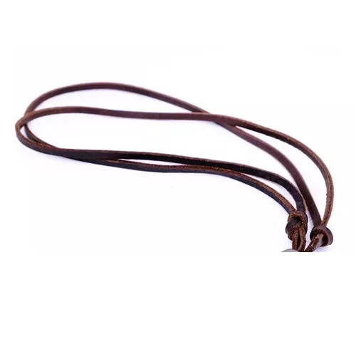 Collar De Cuero Diente Negro Hombre Mujer Moda-2
