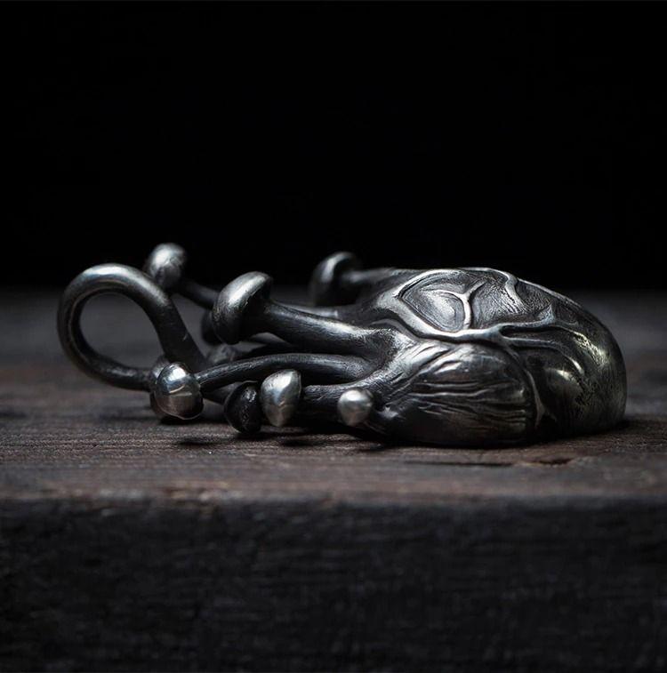 Collar De Corazón Titanio Hombre Mujer Style-2