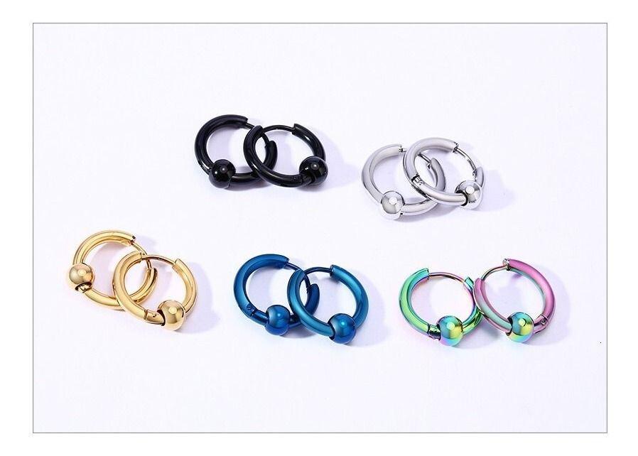 Aros Punk Hombre Mujer Gold Manba Earing Moda 2021 .x-3