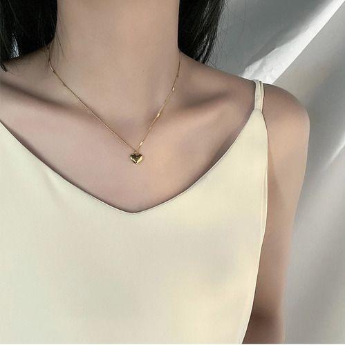 Collar Corazon Gold Love Amor Damas Moda Femenina-3