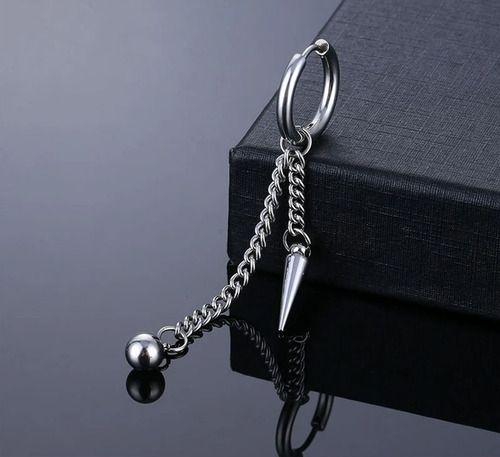 Aros Punk Black Silver Ring Vikingos Hombre Mujer Moda-2