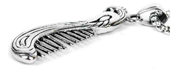 Collar Barbero Peine Silver Space Hombre Mujer Moda-3