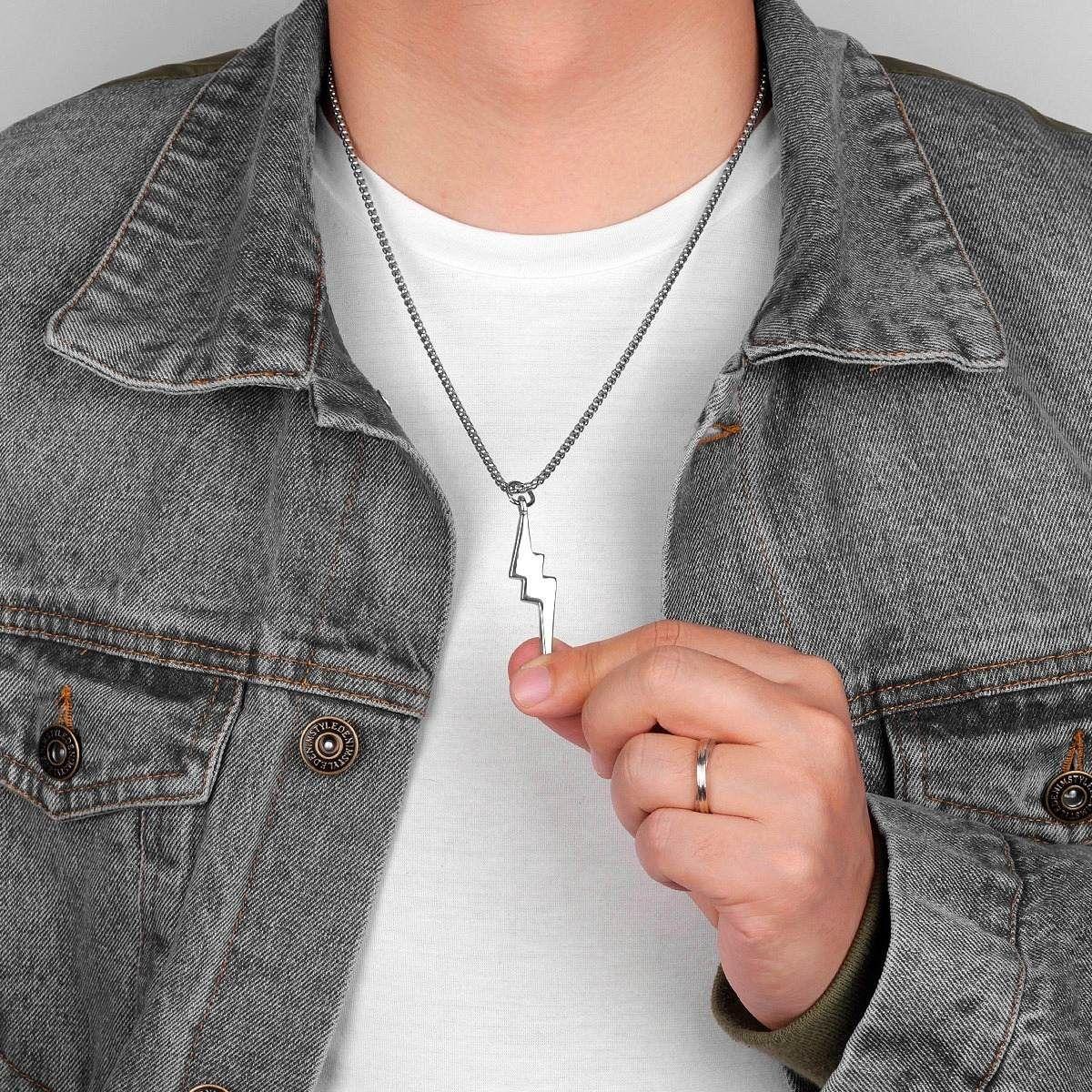 Collar De Rayo Titanio Fashion Style-4