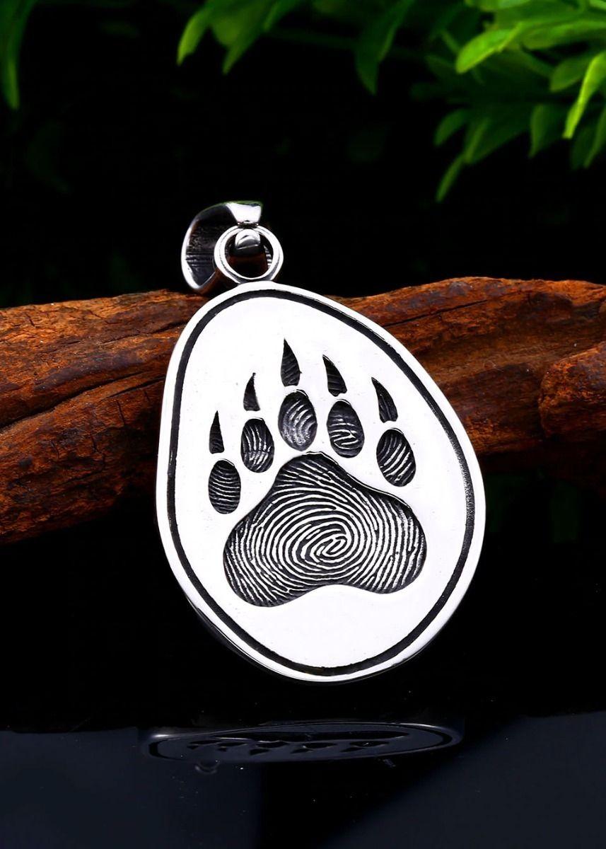 Collar Vikingo Garra Oso Doble Nórdico Hombre Moda 2020 1-5