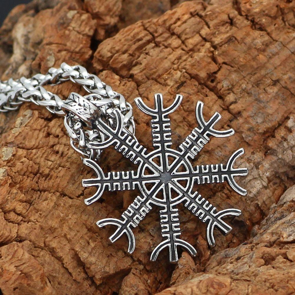 Collar Vikingo Vegvisir Hombres Caballero Moda 2021 X-3