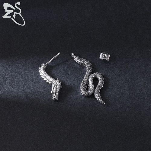 Aros Dragones Punk Hombre Mujer Earing Moda-2
